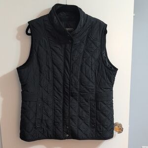 Weatherproof Black Quilted Vest